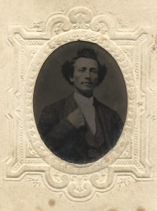 Tintype of Asa Rosier.  Date unknown. 