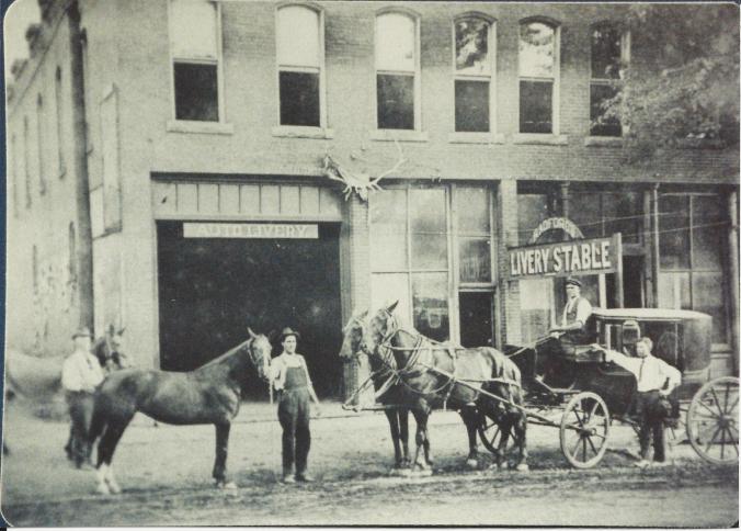 The Radford Livery Stable on West Ohio Street in Butler.  (Corner Hardware Location)